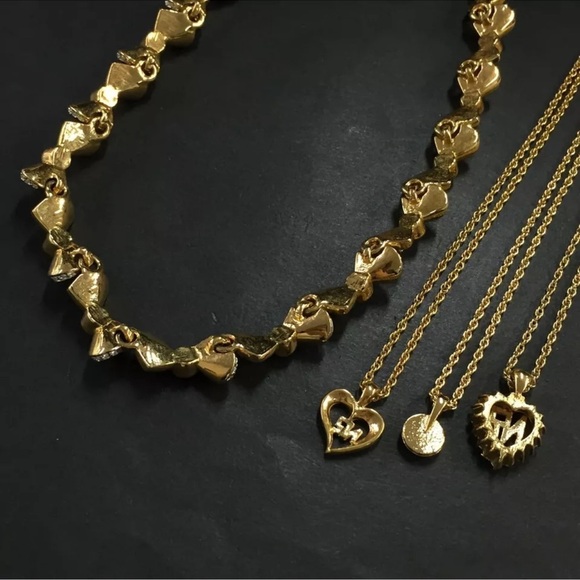 Authentic NINA RICCI Rhinestone Gold Tone Necklace PICK ONE 1-4 - Picture 4 of 6